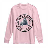 The Legend The Myth Neil The Seal Emblem Graphic Long Sleeve Shirt Funny Viral Southern Elephant Seal Meme
