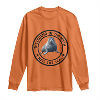 The Legend The Myth Neil The Seal Emblem Graphic Long Sleeve Shirt Funny Viral Southern Elephant Seal Meme