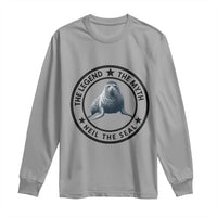 The Legend The Myth Neil The Seal Emblem Graphic Long Sleeve Shirt Funny Viral Southern Elephant Seal Meme