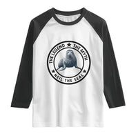 The Legend The Myth Neil The Seal Emblem Graphic Raglan Shirt Funny Viral Southern Elephant Seal Meme