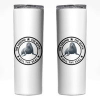 The Legend The Myth Neil The Seal Emblem Graphic Skinny Tumbler Funny Viral Southern Elephant Seal Meme