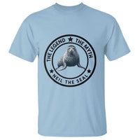 The Legend The Myth Neil The Seal Emblem Graphic T Shirt Funny Viral Southern Elephant Seal Meme