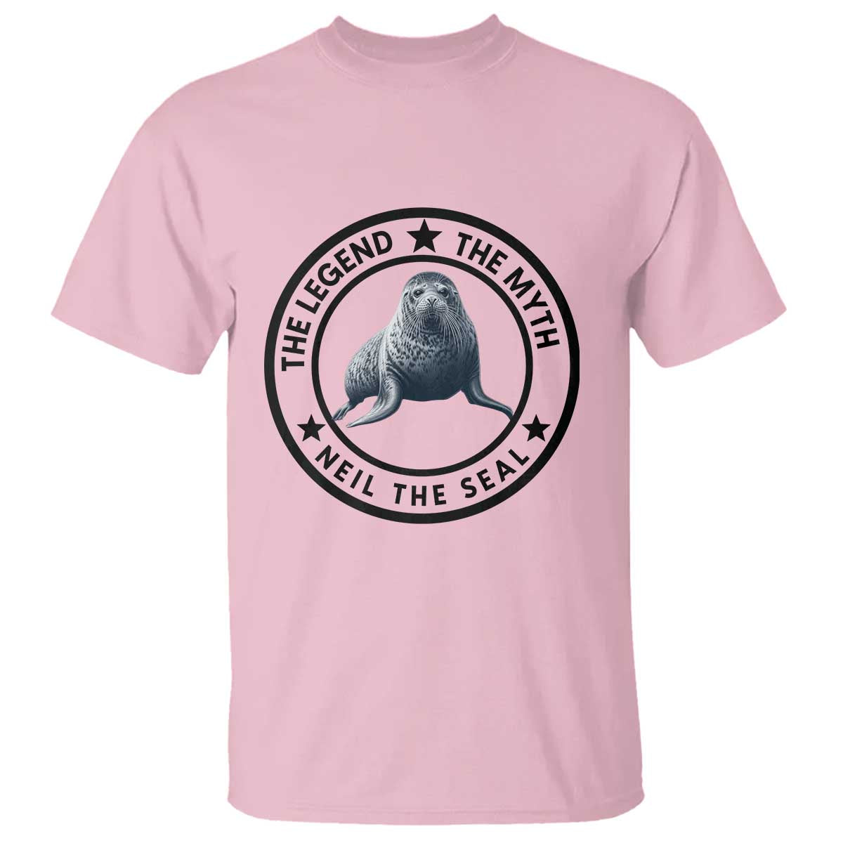 The Legend The Myth Neil The Seal Emblem Graphic T Shirt Funny Viral Southern Elephant Seal Meme