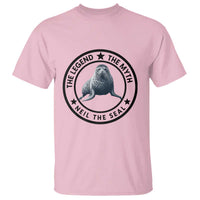 The Legend The Myth Neil The Seal Emblem Graphic T Shirt Funny Viral Southern Elephant Seal Meme