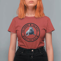 The Legend The Myth Neil The Seal Emblem Graphic T Shirt For Women Funny Viral Southern Elephant Seal Meme