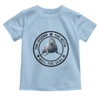 The Legend The Myth Neil The Seal Emblem Graphic Toddler T Shirt Funny Viral Southern Elephant Seal Meme
