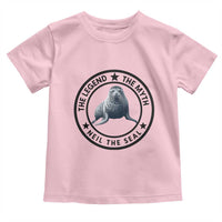 The Legend The Myth Neil The Seal Emblem Graphic Toddler T Shirt Funny Viral Southern Elephant Seal Meme