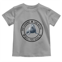 The Legend The Myth Neil The Seal Emblem Graphic Toddler T Shirt Funny Viral Southern Elephant Seal Meme