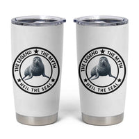 The Legend The Myth Neil The Seal Emblem Graphic Tumbler Cup Funny Viral Southern Elephant Seal Meme