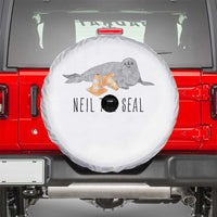 Cute Neil the Seal Traffic Cone Meme Spare Tire Cover Funny Viral Chaotic Southern Elephant Seal