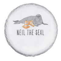 Cute Neil the Seal Traffic Cone Meme Spare Tire Cover Funny Viral Chaotic Southern Elephant Seal