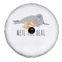 Cute Neil the Seal Traffic Cone Meme Spare Tire Cover Funny Viral Chaotic Southern Elephant Seal