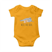 Cute Neil the Seal Traffic Cone Meme Baby Onesie Funny Viral Chaotic Southern Elephant Seal