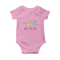 Cute Neil the Seal Traffic Cone Meme Baby Onesie Funny Viral Chaotic Southern Elephant Seal