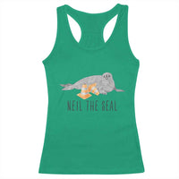 Cute Neil the Seal Traffic Cone Meme Racerback Tank Top Funny Viral Chaotic Southern Elephant Seal