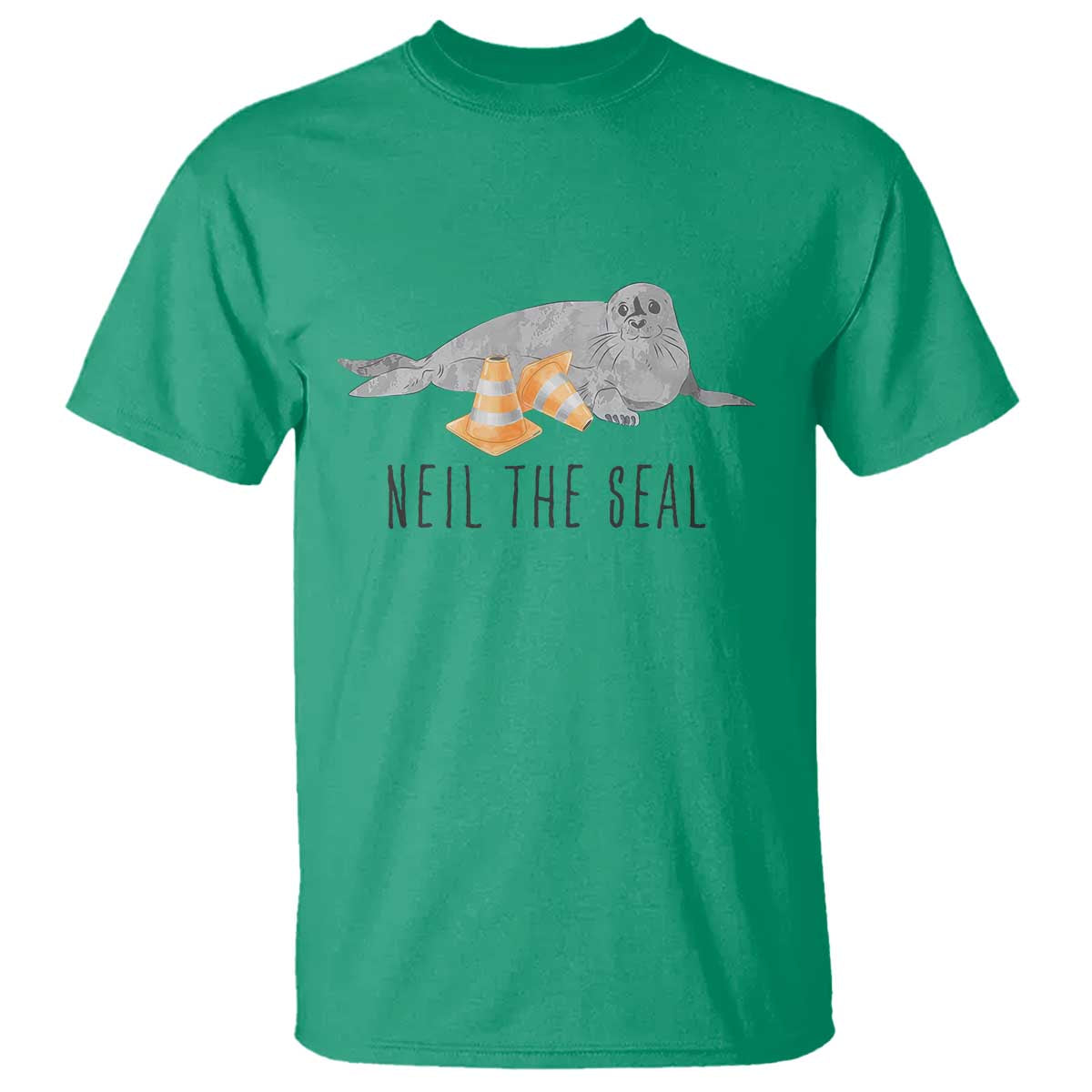 Cute Neil the Seal Traffic Cone Meme T Shirt Funny Viral Chaotic Southern Elephant Seal