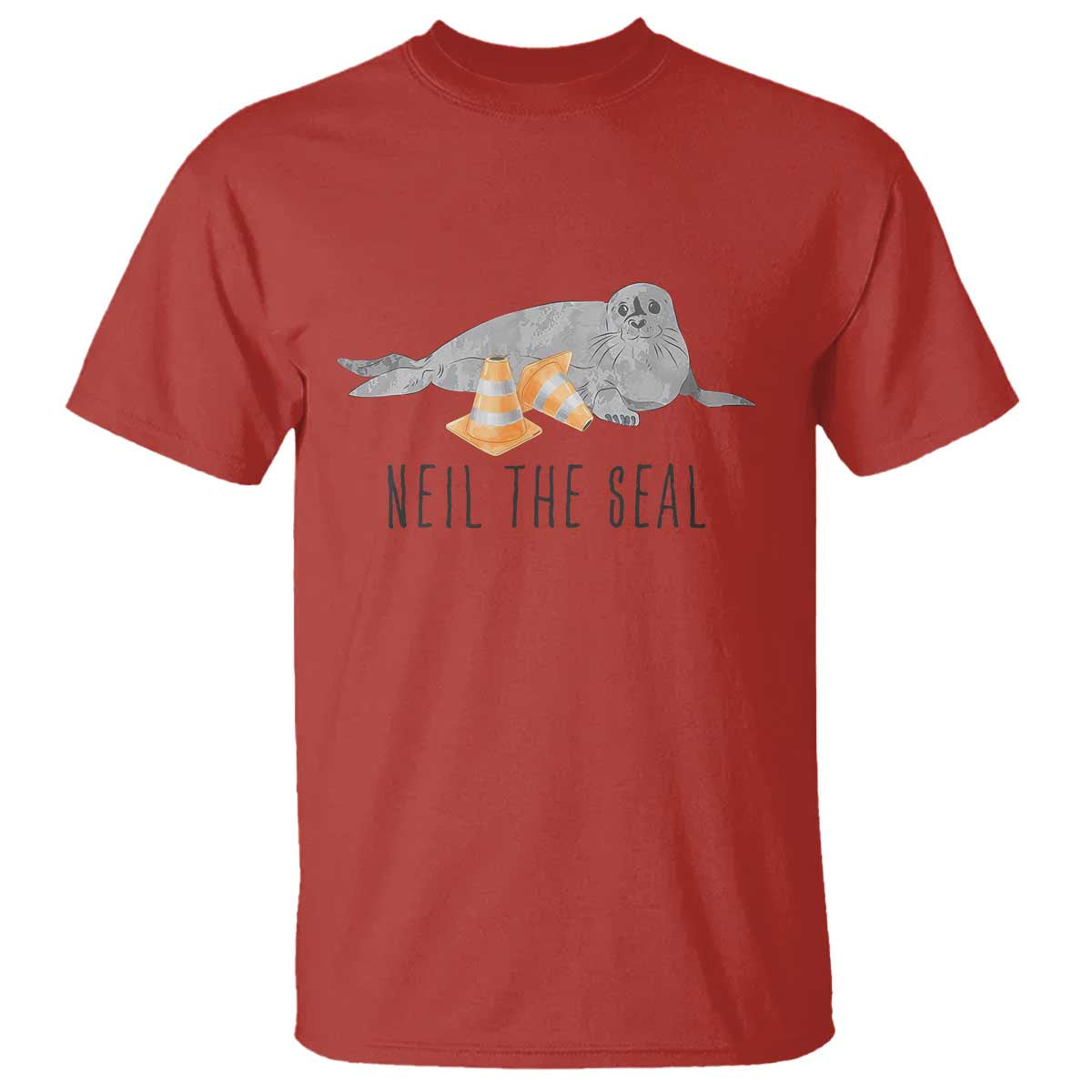 Cute Neil the Seal Traffic Cone Meme T Shirt Funny Viral Chaotic Southern Elephant Seal