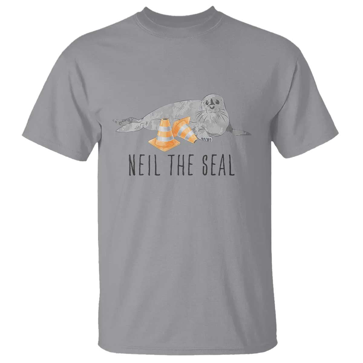 Cute Neil the Seal Traffic Cone Meme T Shirt Funny Viral Chaotic Southern Elephant Seal