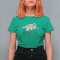 Cute Neil the Seal Traffic Cone Meme T Shirt For Women Funny Viral Chaotic Southern Elephant Seal