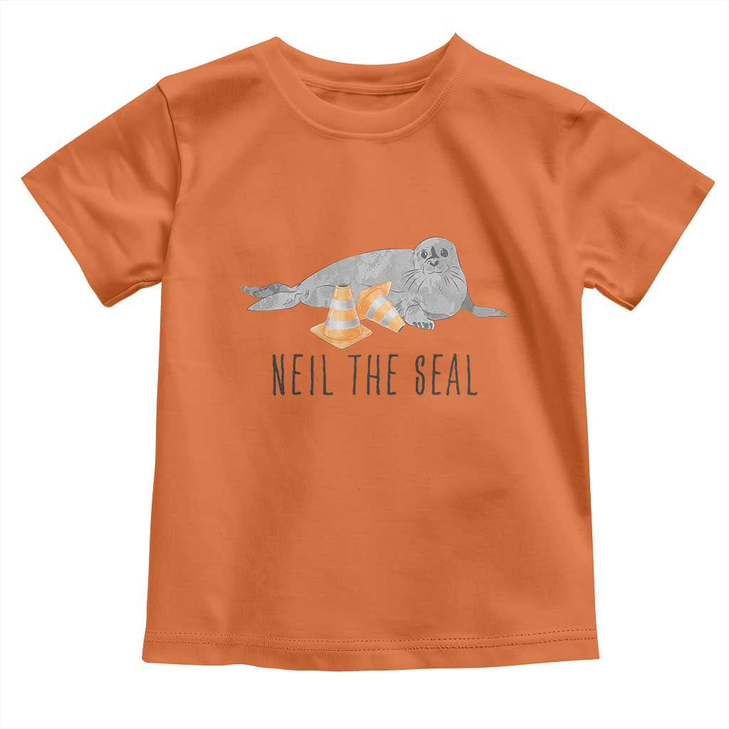 Cute Neil the Seal Traffic Cone Meme Toddler T Shirt Funny Viral Chaotic Southern Elephant Seal