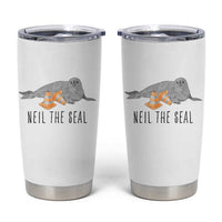 Cute Neil the Seal Traffic Cone Meme Tumbler Cup Funny Viral Chaotic Southern Elephant Seal