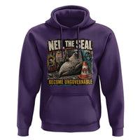 Edgy Neil the Seal Become Ungovernable Graffiti Graphic Hoodie Sarcastic Rebel Viral Chaotic Elephant Seal Sunglasses Meme
