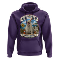 Retro Neil the Seal Tasmanias Chaos Icon Hoodie Funny Roaring Elephant Seal Traffic Cone Meme