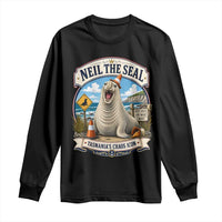 Retro Neil the Seal Tasmanias Chaos Icon Long Sleeve Shirt Funny Roaring Elephant Seal Traffic Cone Meme