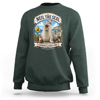 Retro Neil the Seal Tasmanias Chaos Icon Sweatshirt Funny Roaring Elephant Seal Traffic Cone Meme