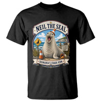 Retro Neil the Seal Tasmanias Chaos Icon T Shirt Funny Roaring Elephant Seal Traffic Cone Meme