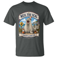 Retro Neil the Seal Tasmanias Chaos Icon T Shirt Funny Roaring Elephant Seal Traffic Cone Meme