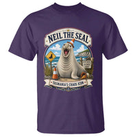 Retro Neil the Seal Tasmanias Chaos Icon T Shirt Funny Roaring Elephant Seal Traffic Cone Meme