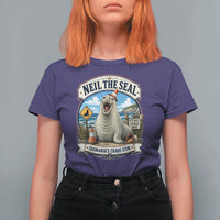 Retro Neil the Seal Tasmanias Chaos Icon T Shirt For Women Funny Roaring Elephant Seal Traffic Cone Meme