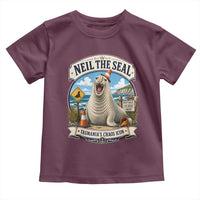 Retro Neil the Seal Tasmanias Chaos Icon Toddler T Shirt Funny Roaring Elephant Seal Traffic Cone Meme