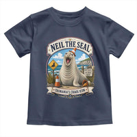 Retro Neil the Seal Tasmanias Chaos Icon Toddler T Shirt Funny Roaring Elephant Seal Traffic Cone Meme