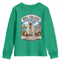 Retro Neil the Seal Tasmanias Chaos Icon Youth Sweatshirt Funny Roaring Elephant Seal Traffic Cone Meme