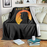 The Lying King Silhouette Sunrise Political Satire Parody Graphic Throw Blanket