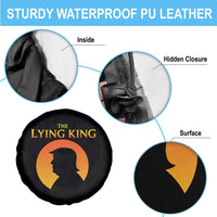 The Lying King Silhouette Sunrise Political Satire Parody Graphic Spare Tire Cover