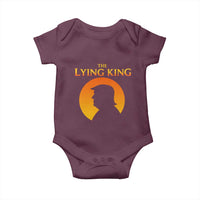 The Lying King Silhouette Sunrise Political Satire Parody Graphic Baby Onesie