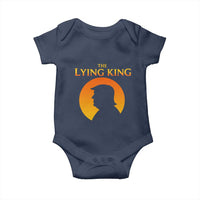 The Lying King Silhouette Sunrise Political Satire Parody Graphic Baby Onesie