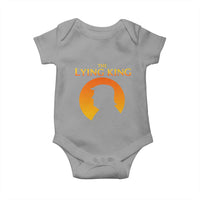 The Lying King Silhouette Sunrise Political Satire Parody Graphic Baby Onesie