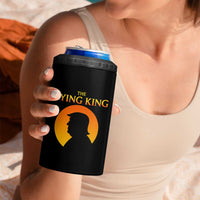 The Lying King Silhouette Sunrise Political Satire Parody Graphic 4 in 1 Can Cooler Tumbler