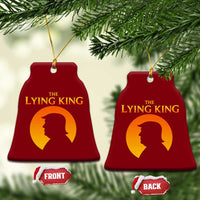 The Lying King Silhouette Sunrise Political Satire Parody Graphic Ceramic Ornament