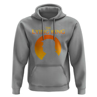 The Lying King Silhouette Sunrise Political Satire Parody Graphic Hoodie