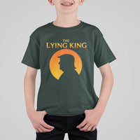 The Lying King Silhouette Sunrise Political Satire Parody Graphic T Shirt For Kid