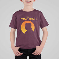 The Lying King Silhouette Sunrise Political Satire Parody Graphic T Shirt For Kid
