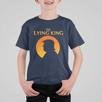The Lying King Silhouette Sunrise Political Satire Parody Graphic T Shirt For Kid