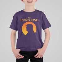 The Lying King Silhouette Sunrise Political Satire Parody Graphic T Shirt For Kid