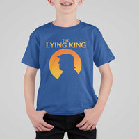 The Lying King Silhouette Sunrise Political Satire Parody Graphic T Shirt For Kid