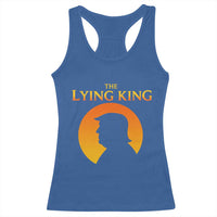 The Lying King Silhouette Sunrise Political Satire Parody Graphic Racerback Tank Top